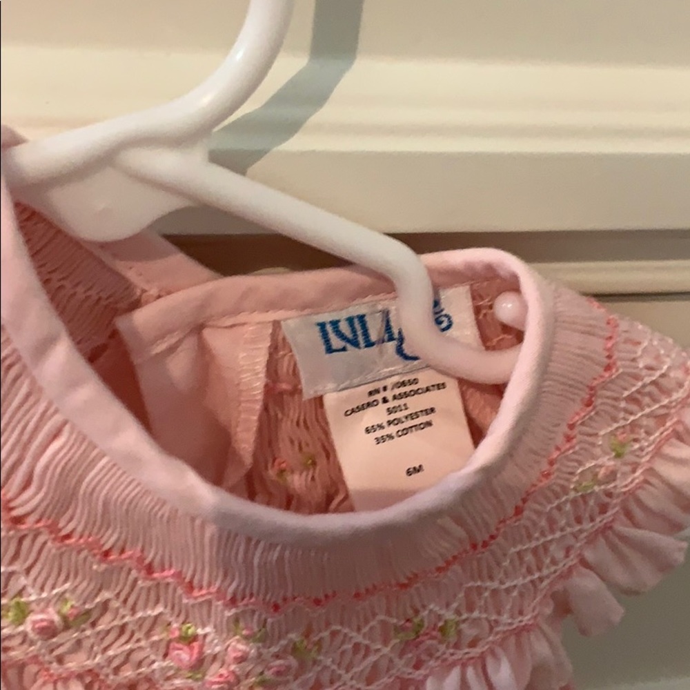 Luli and me smocked dress with bonnet and bloomers - Picture 5 of 5